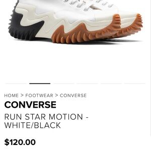 CONVERSE
RUN STAR MOTION - WHITE/BLACK

$120.00